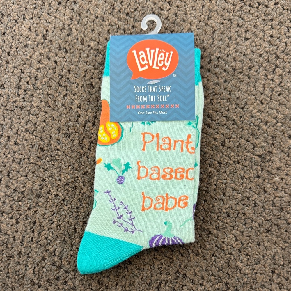 Plant Based Babe Socks - Green